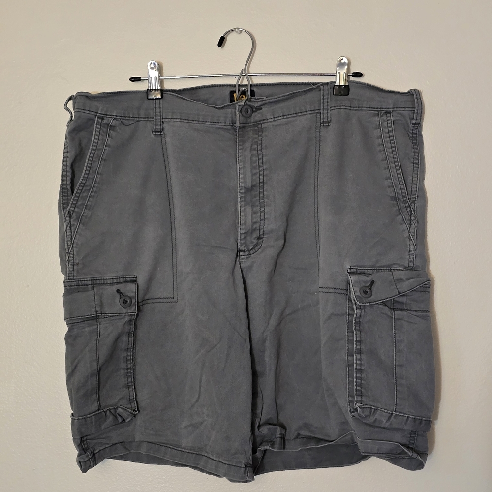 Lee Men's 40 Gray Cargo Shorts